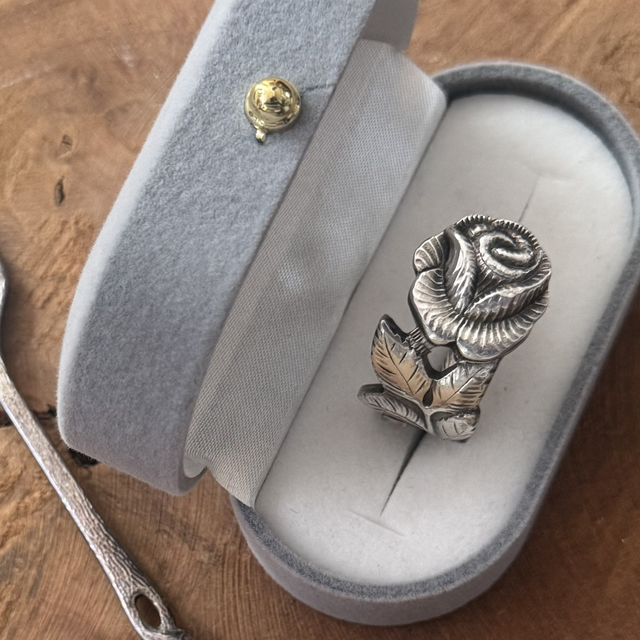 Bague cuillère Rose