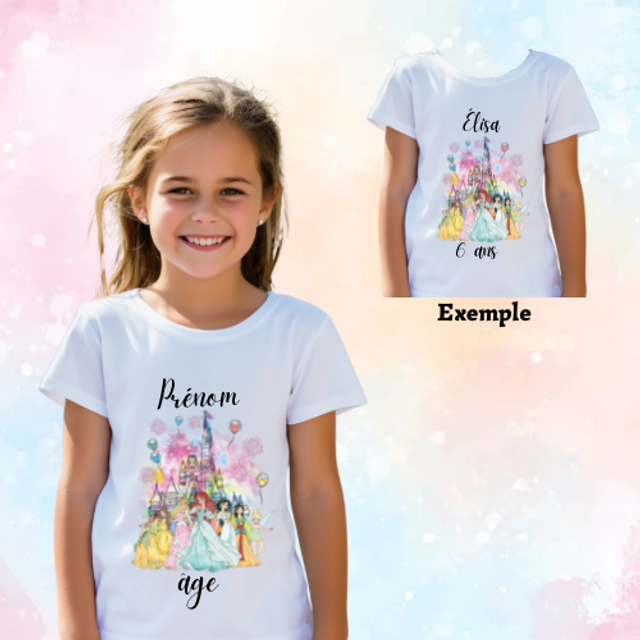 Tee-shirt Châteaux Princesse