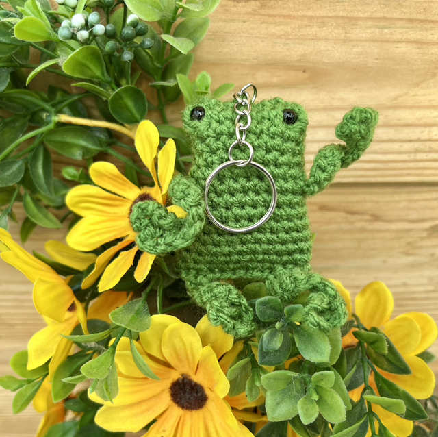 Crochet Keyring "Frog"