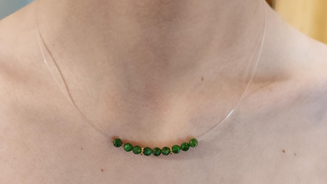 Collier Collection Élégance Diopside 