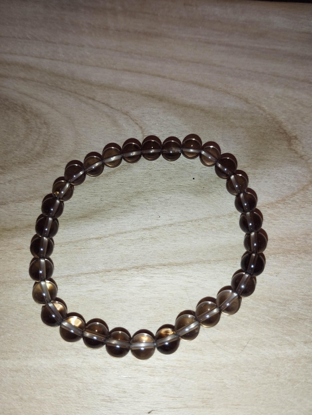 Quartz fumé bracelet en perles de 6 mm 