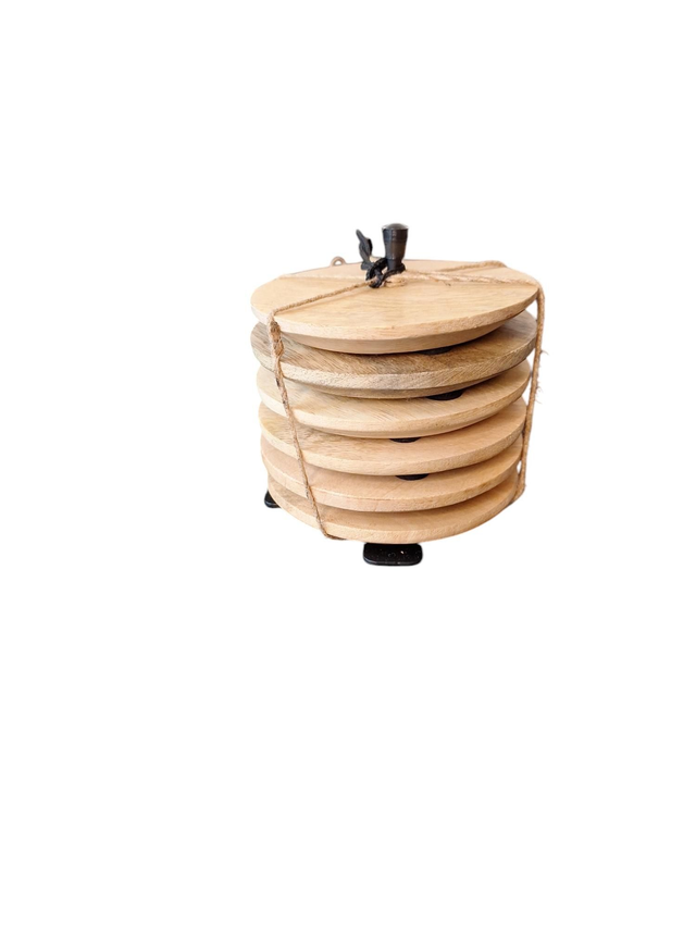 Onderzetters 6stk Mangohout