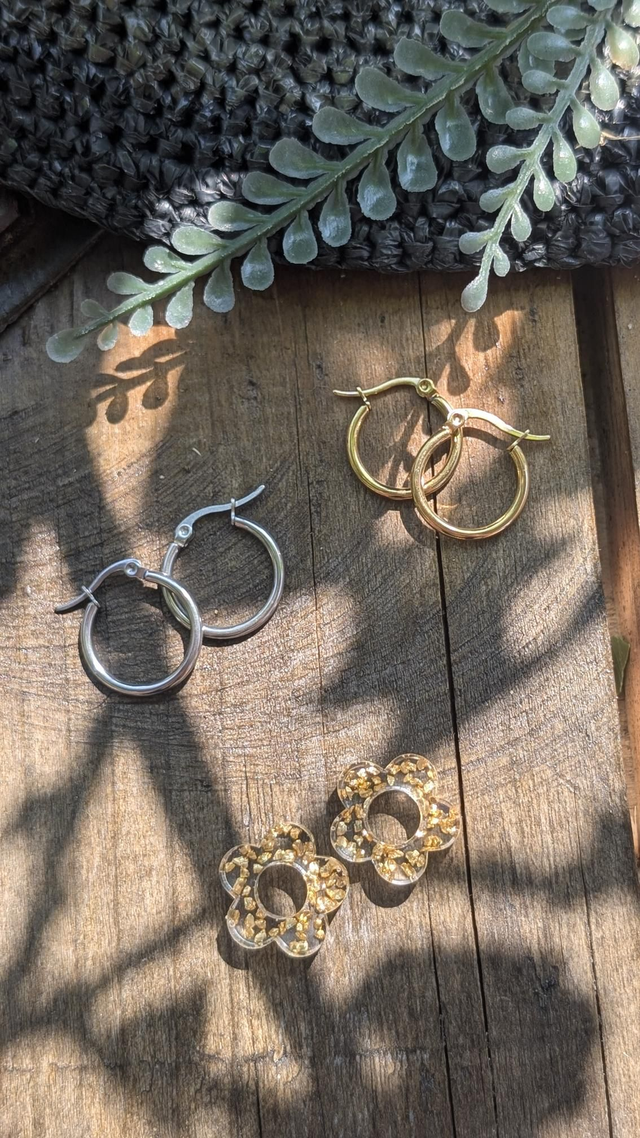 Boucles d&#039;oreilles fleurs