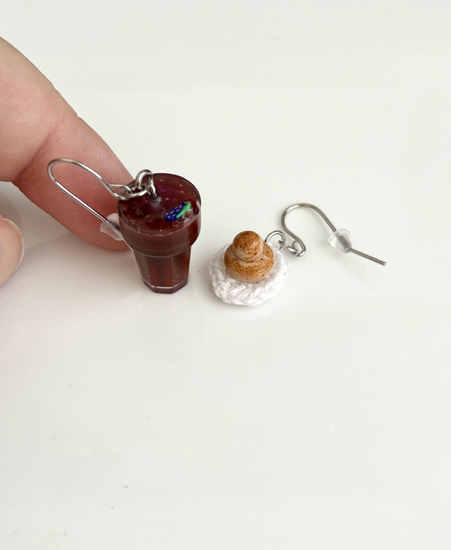 Orecchini Granita ai Gelsi e Brioche con il tuppo