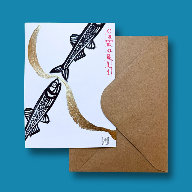 Biglietto Anciöa e oro