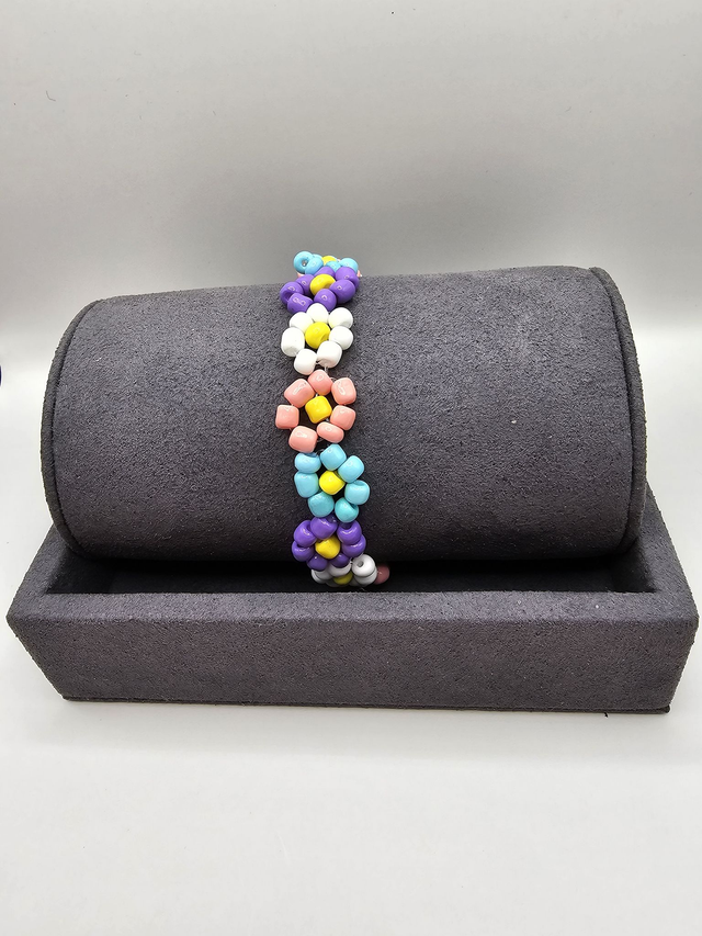 Beaded Flower Bracelet.