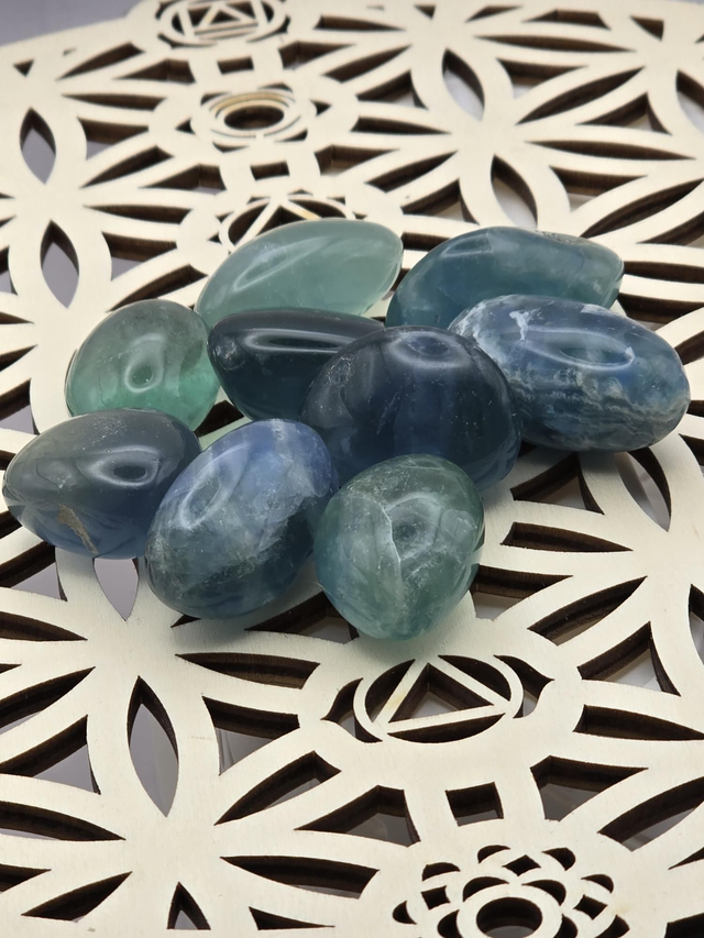 Fluorite pierre roulée 