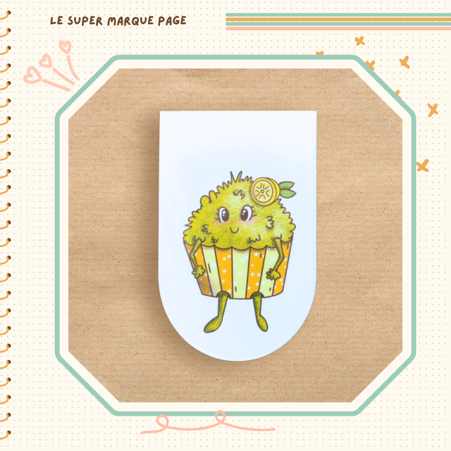 Le super marque-page Momote Cupcake Citron