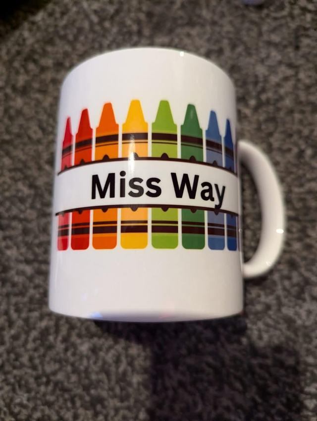 Teacher Crayon Mug 