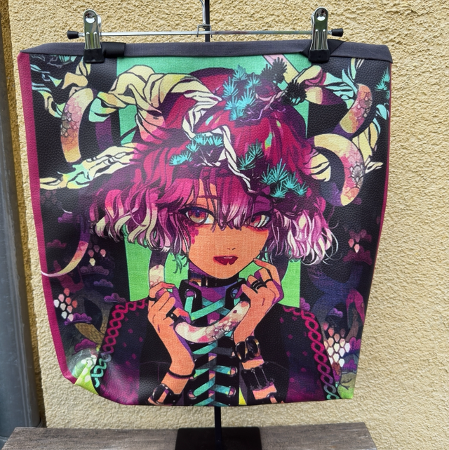 Grand sac manga corne similicuir 