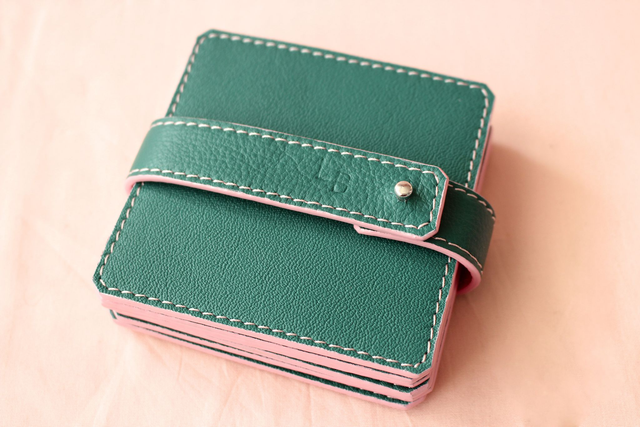 Dessous de Verres Lot de 6 - Vert&amp;Rose