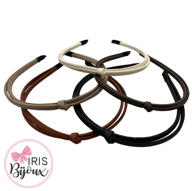 Cerchietto fino con nodino 