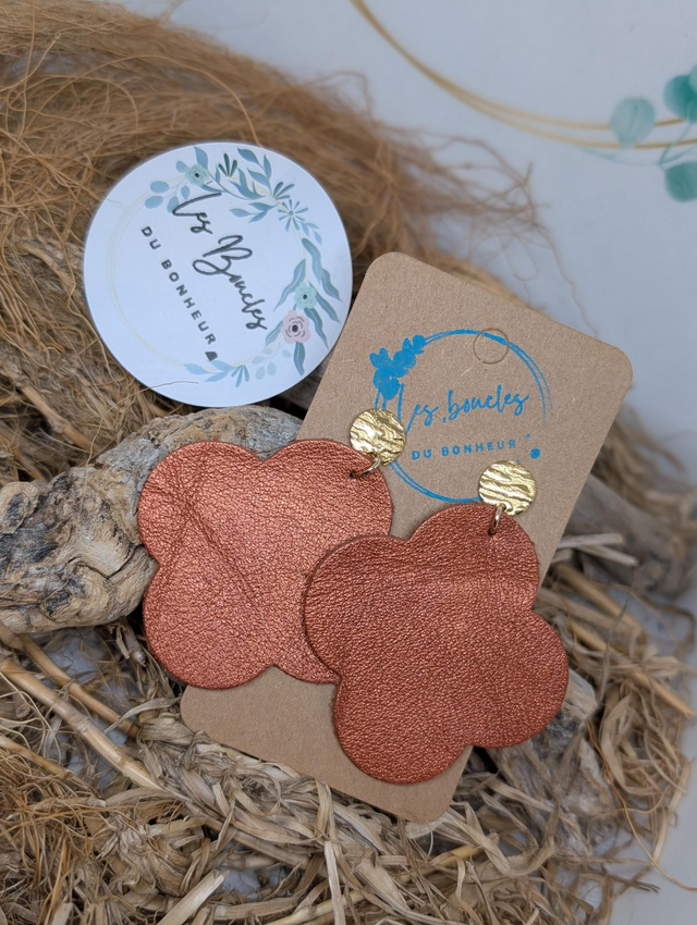 Fleur cuivre fl006