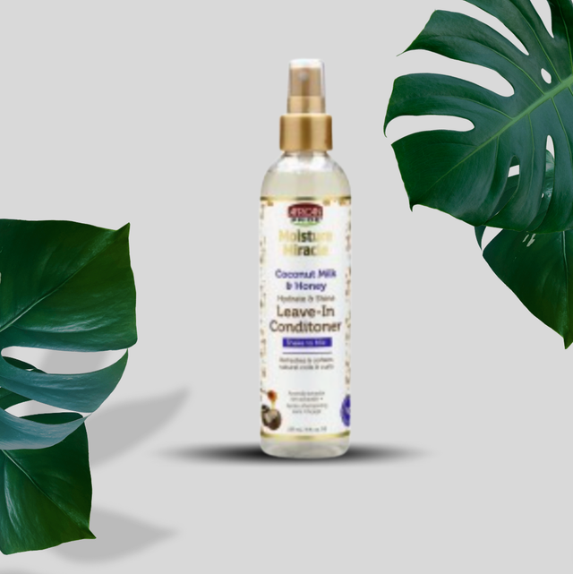AFRICAN PRIDE MOISTURE MIRACLE – LEAVE IN SPRAY 8 OZ