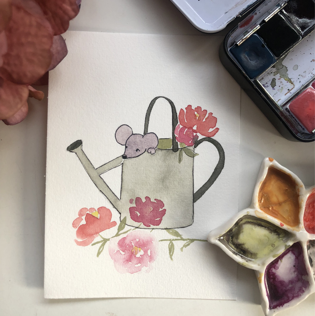 Cartes étapes bébé - Mimi la souris 