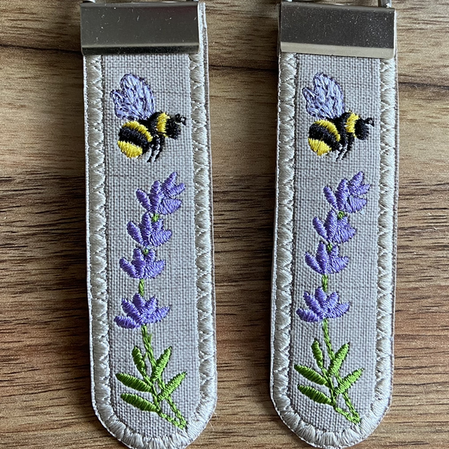 Bee & Lavender Key Fob 