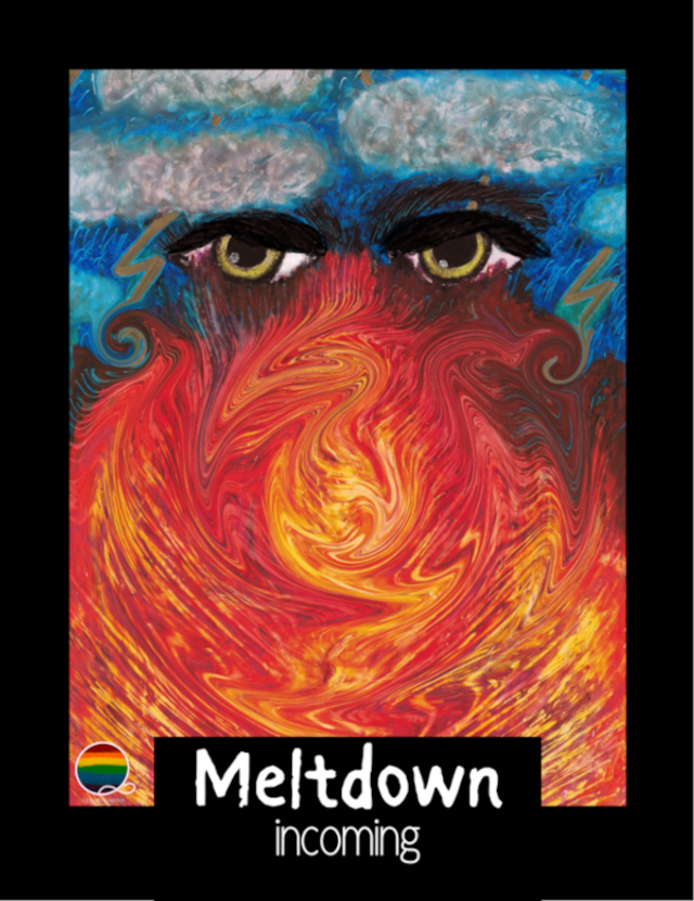 Meltdown Incoming | magnetic card for communication and expressing emotions