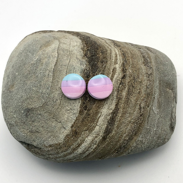 Pastel circle studs