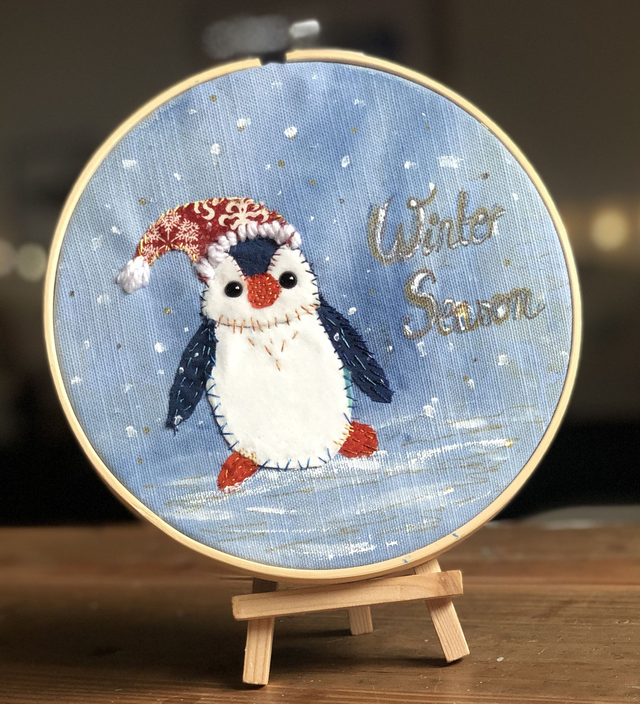 18/12/25 Eco festive sewing workshop: make a penguin out of fabric scraps