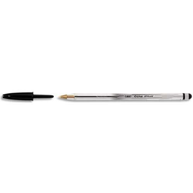 Stylo et Stylet Bic Cristal Stylus noir pour Tablette 