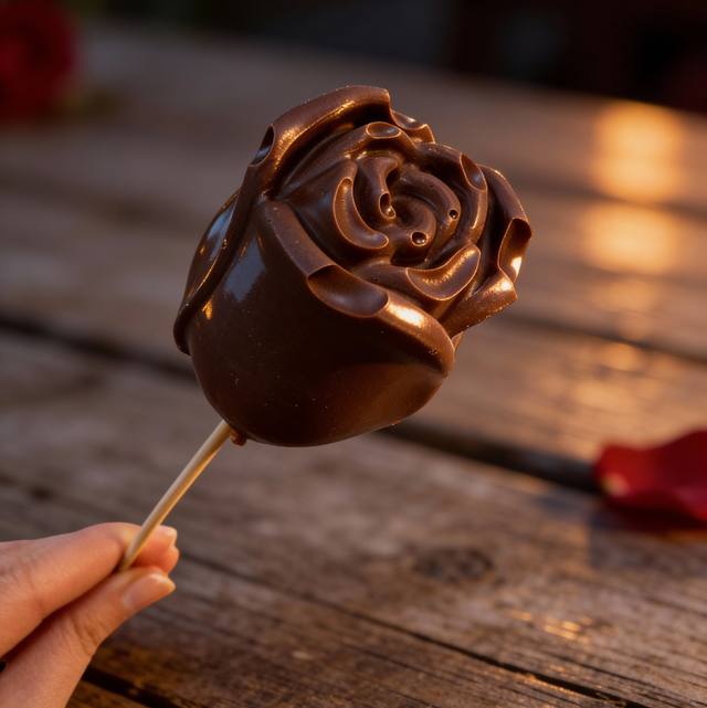 Rose praliné cacahouète et caramel 