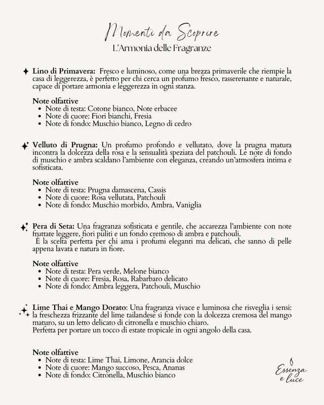 Set Eleganza Essenza e Luce – Lusso e atmosfera