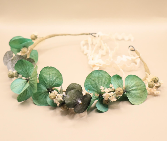 Couronne de mariage en fleurs stabilisées-accessoire de la mariée- "VERA" 