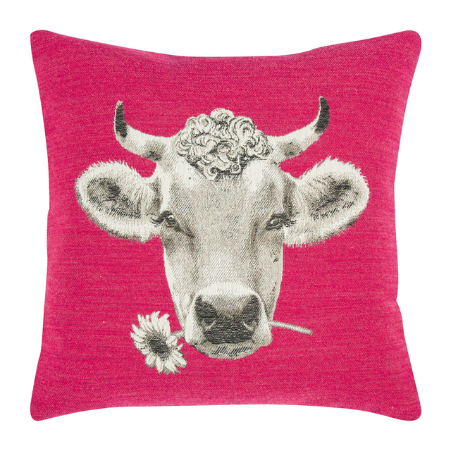 MOO pink 45x45 Kissenhülle 