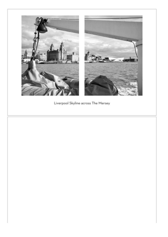 Liverpool Framed luxury notecard