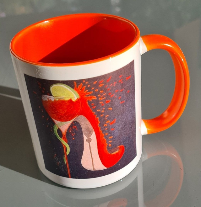 MUG  COCKTAIL noir/orange