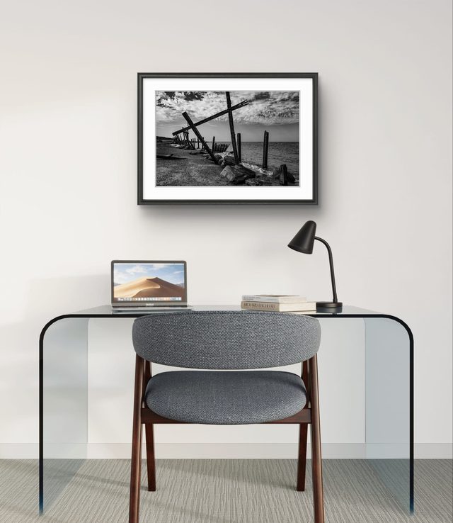 Happisburgh Norfolk - The Old Sea Defences - Print Only