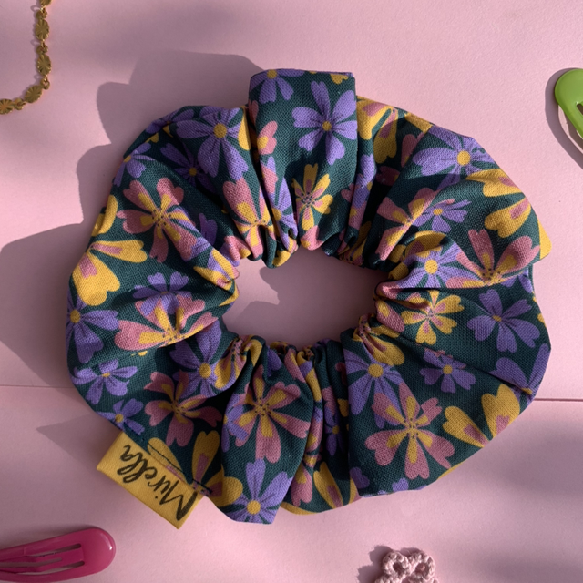 Japanese Flower Scrunchie