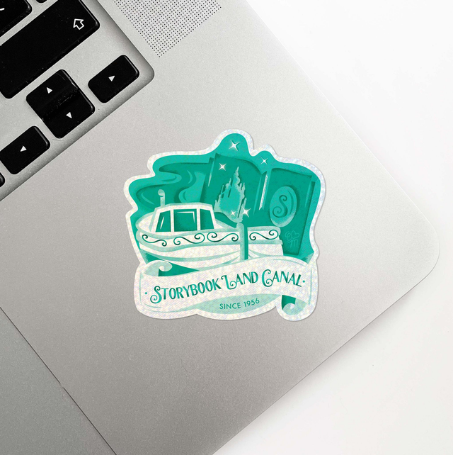 Sticker holographique Attractions Légendaires | 17 Storybook Land Canal