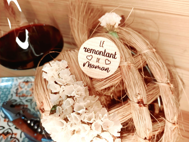 Bouchon en Bois et Liège - &quot; Le remontant de Maman &quot;