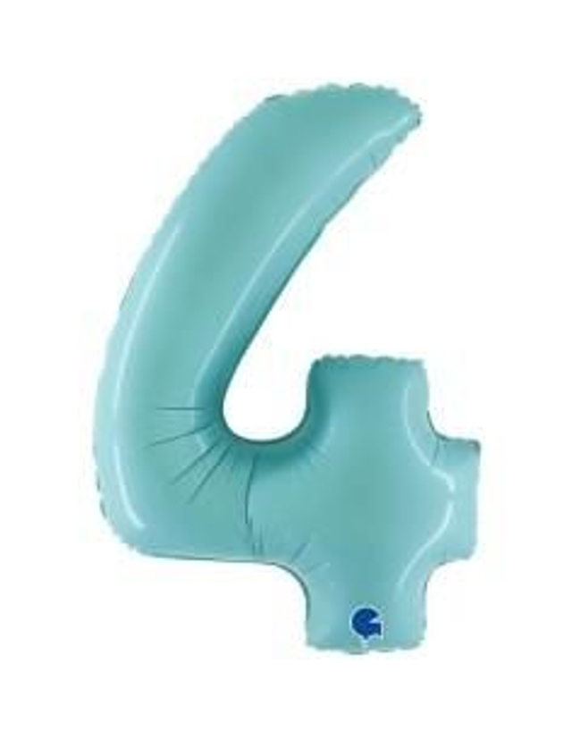 Numero 4 Celeste Pastello 