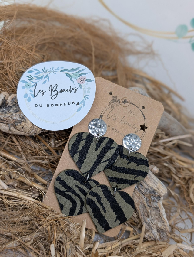 Ti cœur tc63 kaki zèbre 