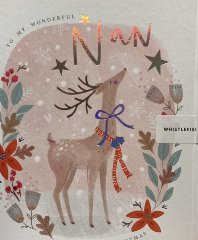 Christmas Grandparents Nan (Deer) WF 