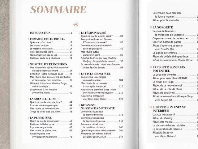 Le 1er livre Womoon : Rituels