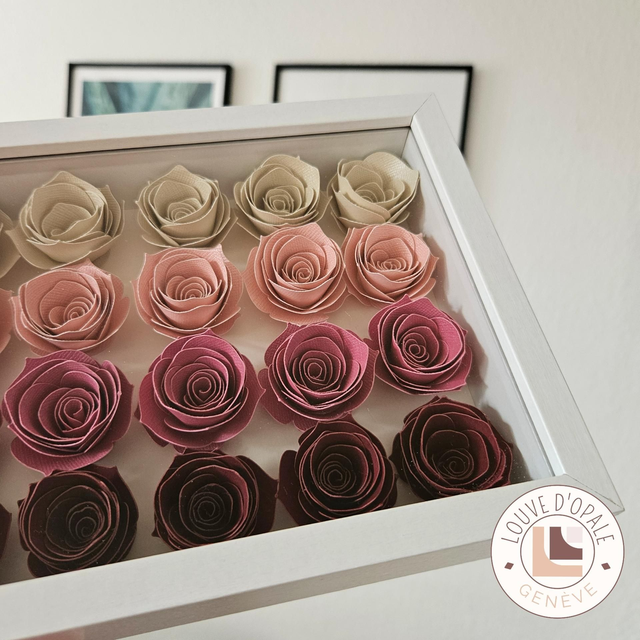 Cadre fleuri - La vie en roses