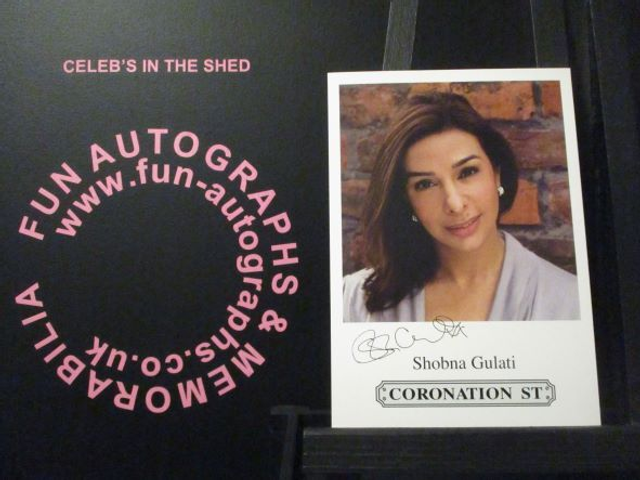 Shobna Gulati (Sunita Alahan) Original Coronation Street Pre-Print Cast Card