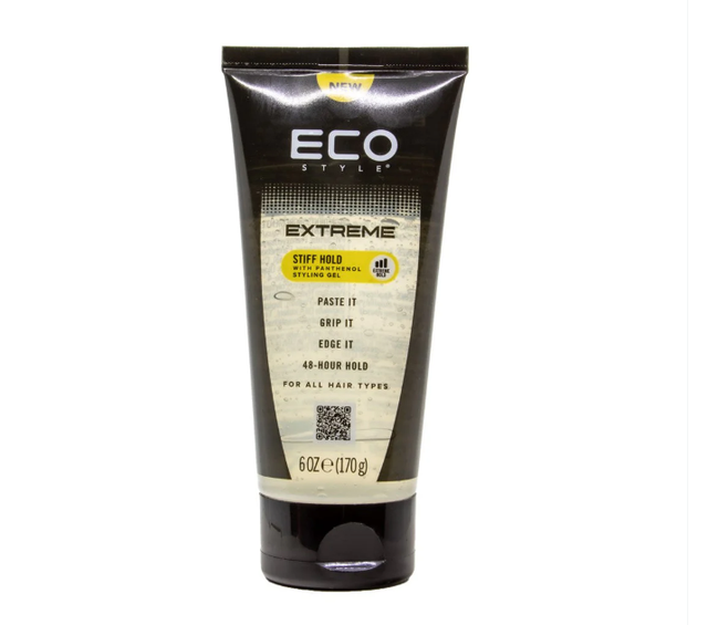 Eco: Styling Gel - Panthnol Extreme Hold Tube (Black) 6oz