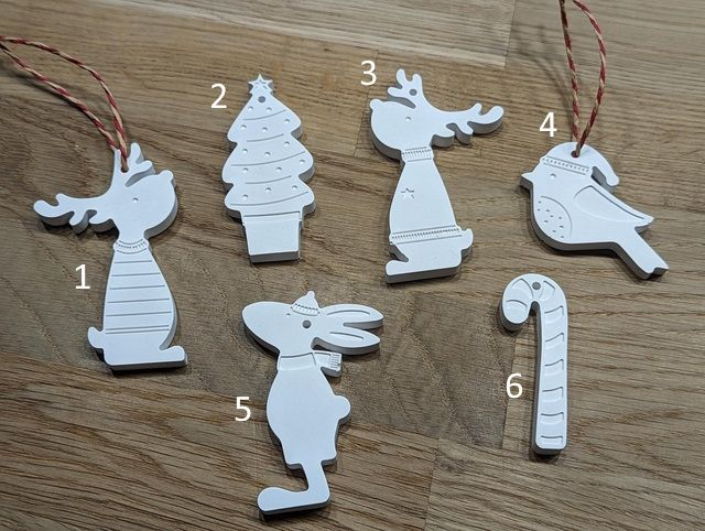 Weihnachtliche Hängefiguren