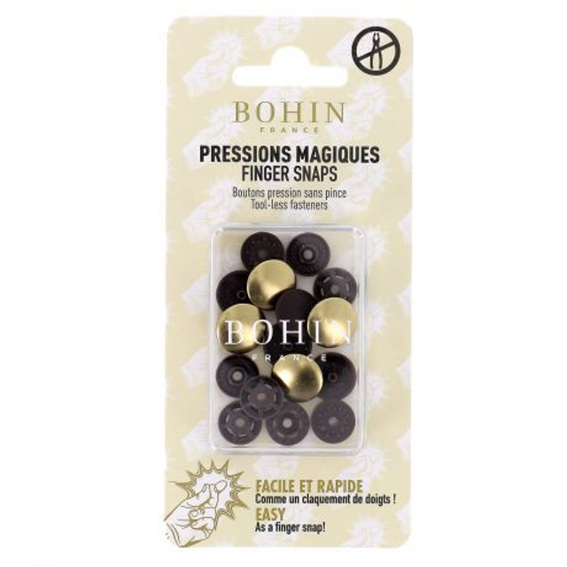 Pressions magiques BOHIN Doré 14mm