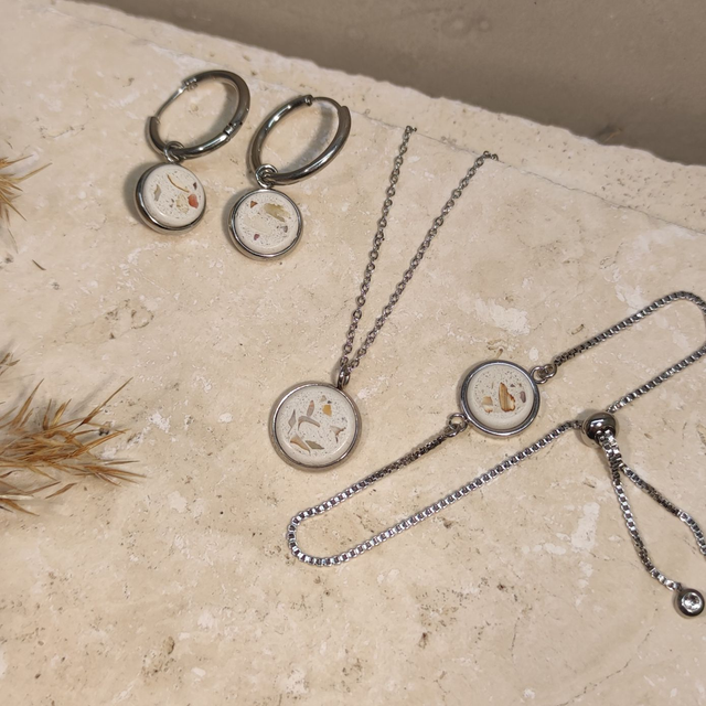 Muscheln | Weiß | Silber