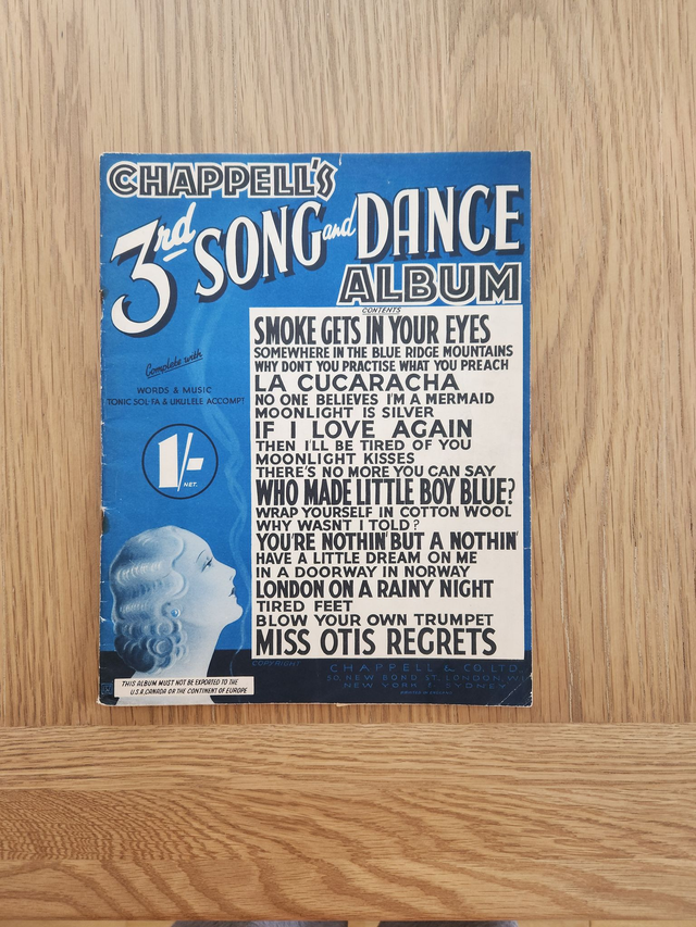 Chappell's 3rd Song and Dance album