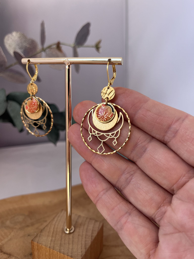 Boucles d’oreilles Lune