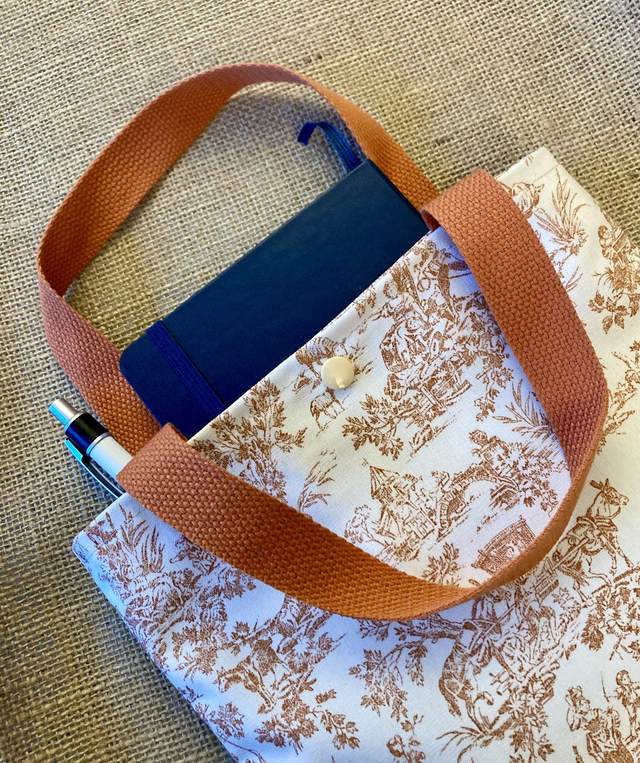 Mini sac "ambiance Toile de Jouy" 