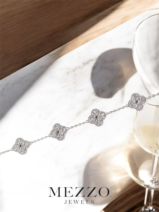 Γυναικείο Βραχιόλι Full Zircon Flower