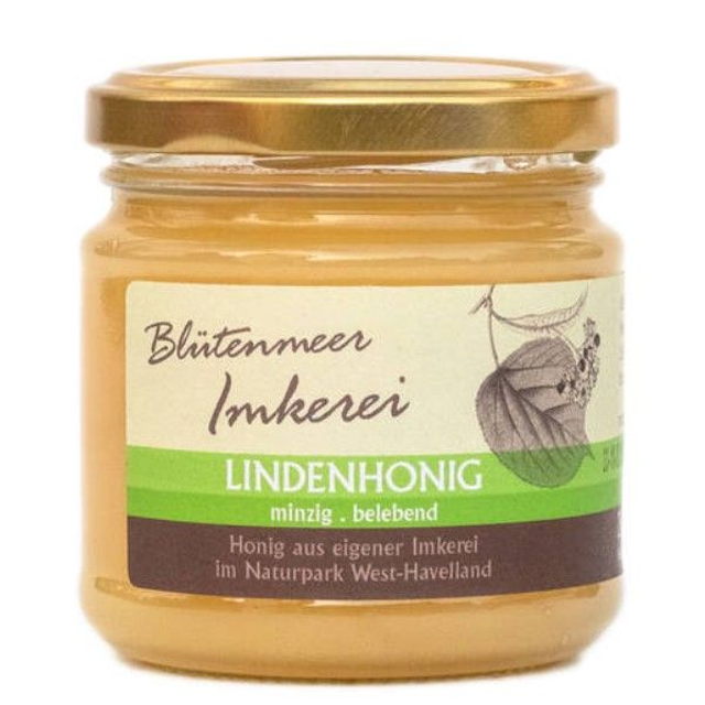 Honig Blütenmeer Lindenhonig 250g Glas