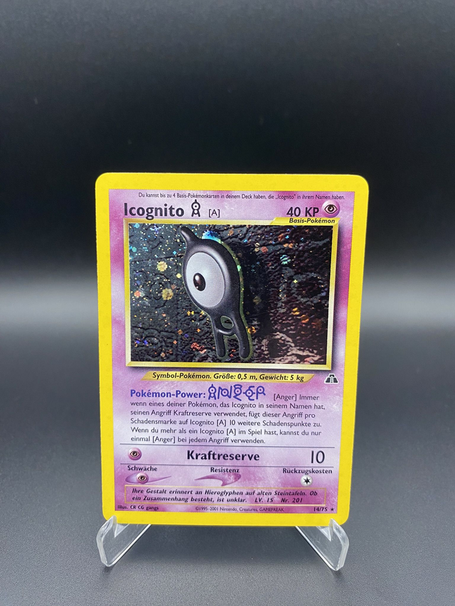 Icognito [A] (14/75) Neo Entdeckung - Excellent - DE - Holo Rare